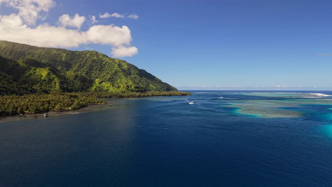 La côte de Tahiti Iti et son lagon